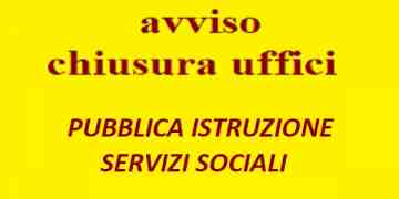 Avviso lavori ufficio e variazione temporanea recapiti telefonici