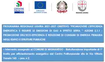 PROGRAMMA REGIONALE LIGURIA 2021-2027 OBIETTIVO PROMUOVERE L\'EFFICIENZA ENERGETICA E RIDURRE LE EMISSIONI DI GAS A EFFETTO SERRA  