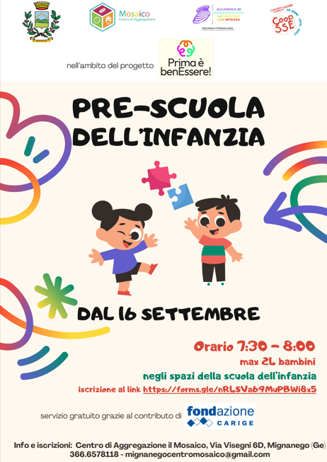 Pre-scuola dell\'infanzia